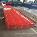 Techo de baldosas trapezoides largas Precio de techo galvanizado prepermitado Hoja de techo de acero corrugado